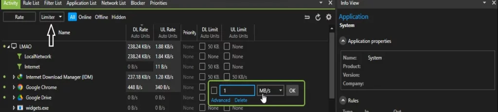 limiter (block background usage)