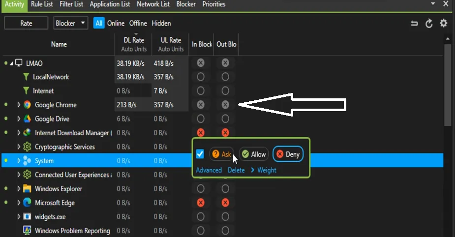 inactive block rule (block background usage)